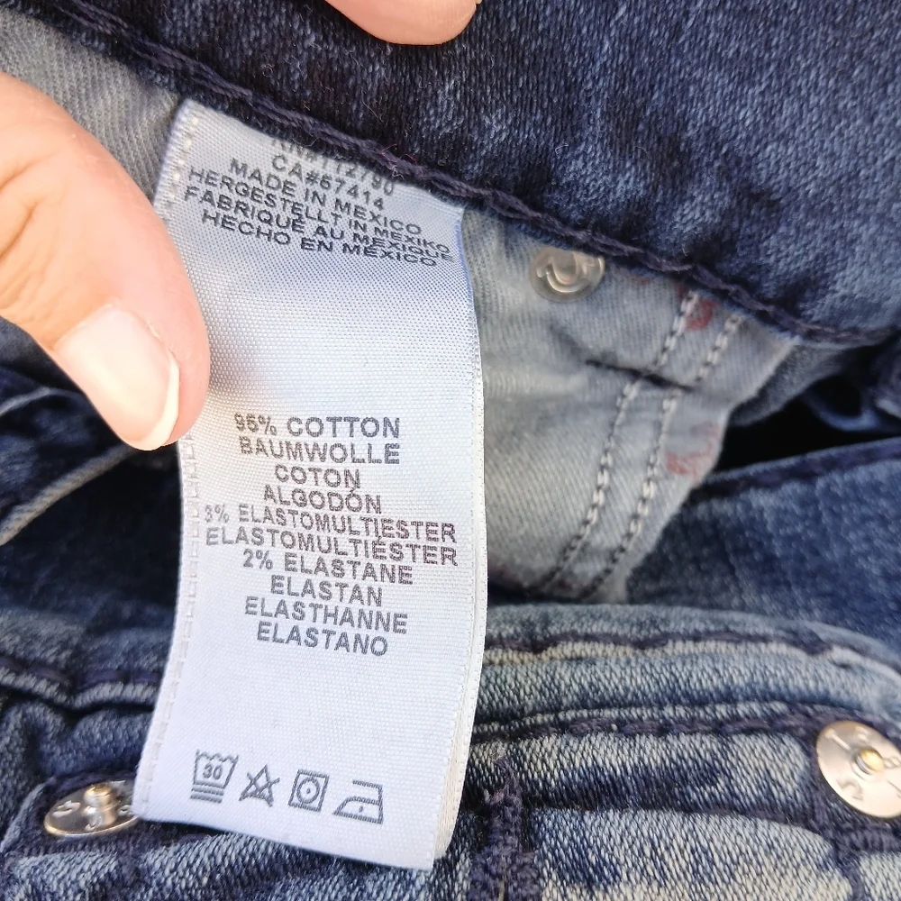True Religion Geno Relaxed Slim Jeans Size 38